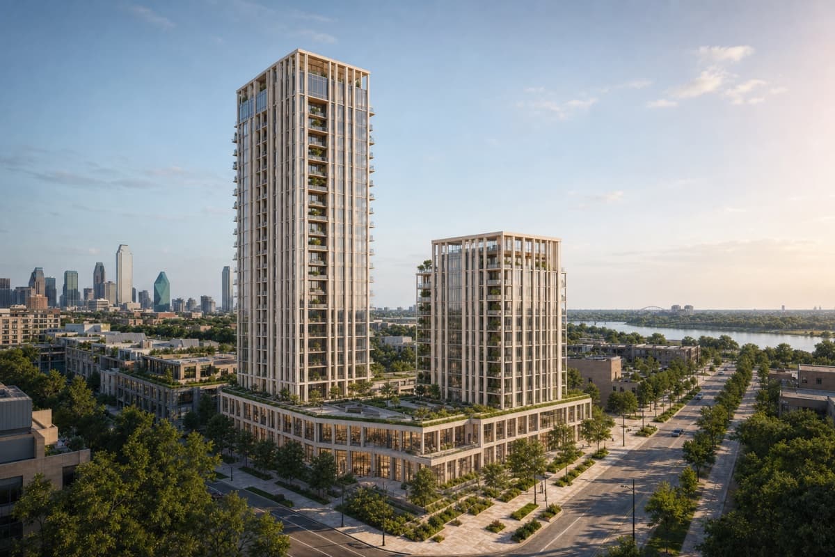 Mixed-use urban towers proposed for Civic Exchange