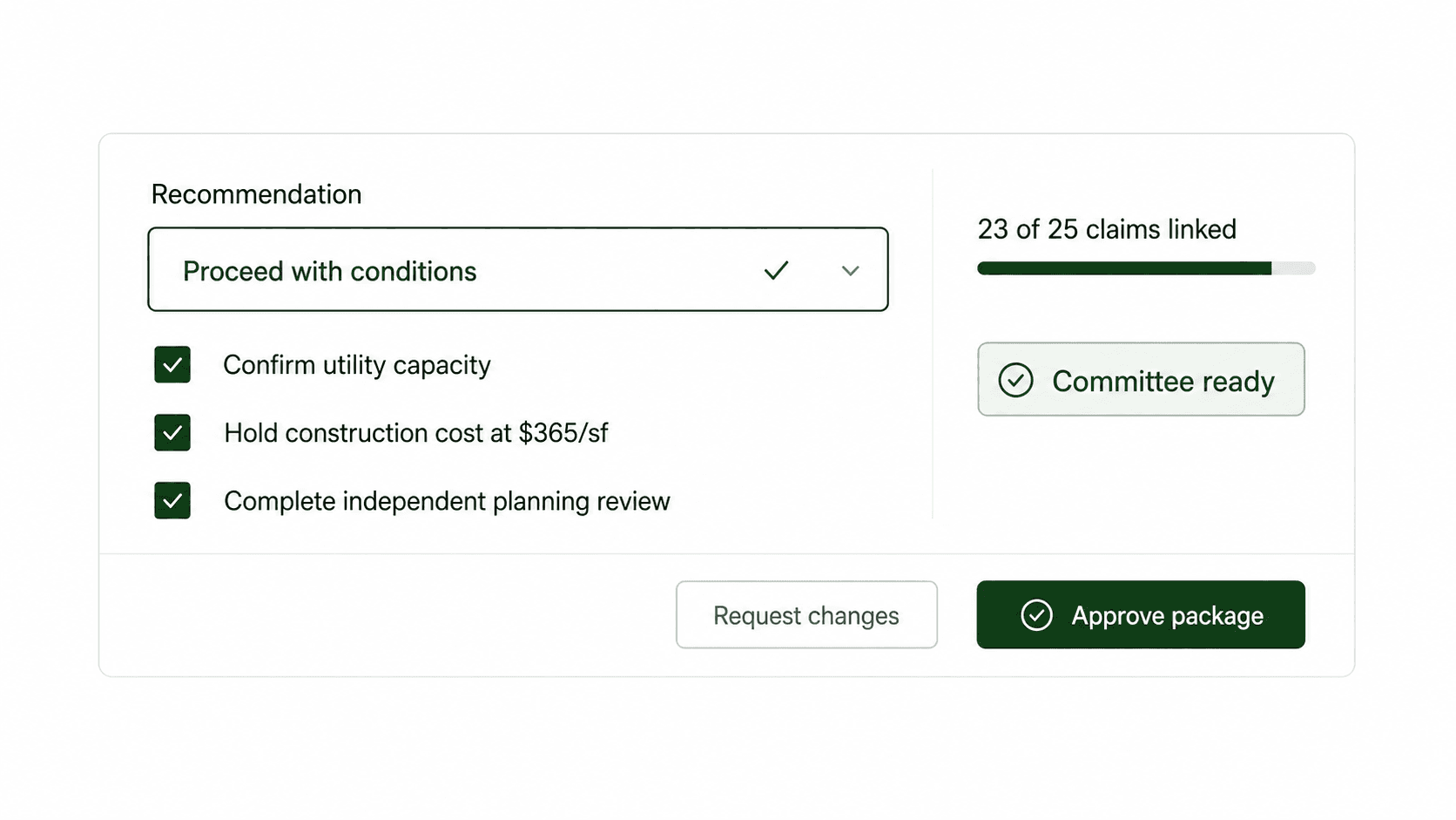 Decision Packages focused product interaction